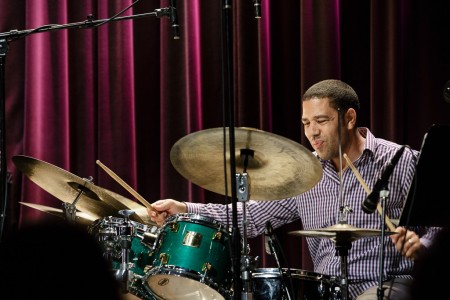 The Anton Schwartz Quintet, featuring Eric Reed on piano and Dominick Farinacci on trumpet, performs at Jazz Alley in Seattle as part of the cd release tour for Anton's "FlashMob" recording.